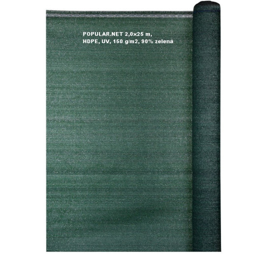 Tkanina tieniaca POPULAR 2,0x25m,HDPE,UV,140g/m2