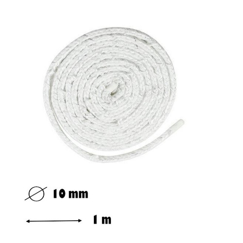Šnúra sporáková L-1 m 10x10 mm, tesniaca upchávka, biela