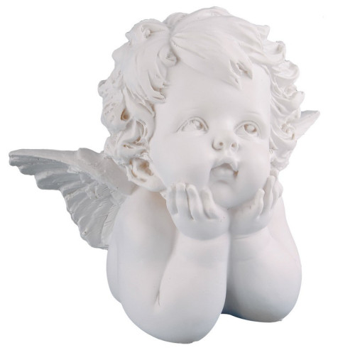 Anjel premýšľa - 15x14x10 cm
