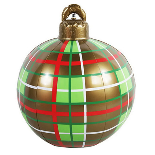 Vianočná Guľa XXXL nafukovacia ø 60 cm - zlato zelená