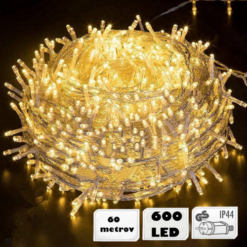 LED svetelná reťaz 600  LED - 60 metrov