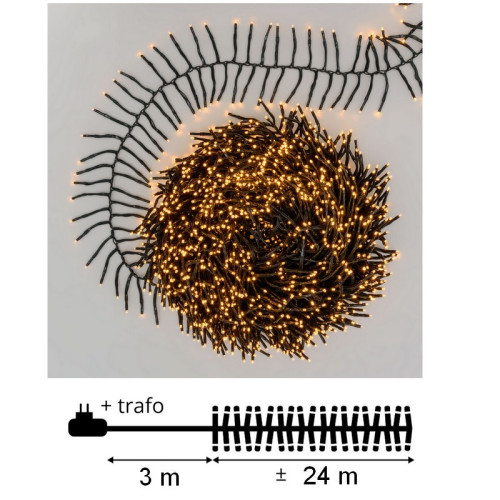 LED svetelná reťaz CLUSTER 1200 LED - 8 funkcii