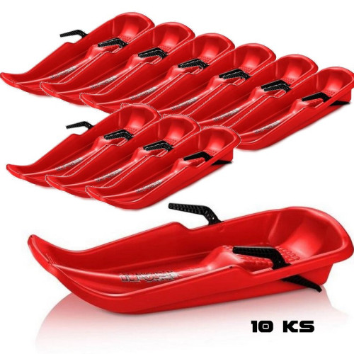 Boby Twister  s brzdou - červené - 10ks