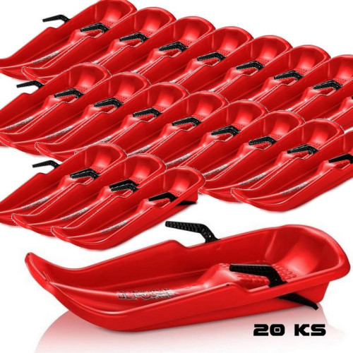 Boby Twister  s brzdou - červené - 20 ks