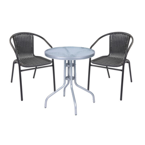 Záhradný set BISTRO ratan 2+1