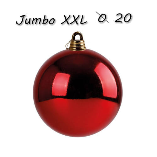 Vianočná Guľa Jumbo xxl ø 20 cm - červená