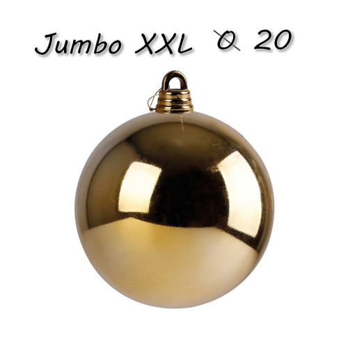 Vianočná Guľa Jumbo xxl ø 20 cm - zlatá
