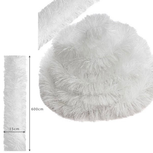 Girlanda na vianočný stromček -biela 600 cm