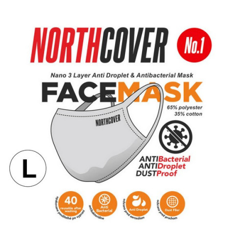 Antibateriálne rúška 3-vrstvové Nano NF 5-ks - L