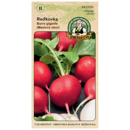 Reďkovka ČERVENÁ BURRO GIGANTE MAXI MASLOVÁ 6g