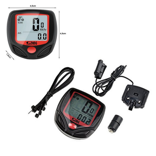 Počítadlo na bicykel Vodotesný počítač 14 funkcií