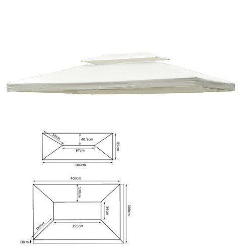 Strešná plachta 3x4 Minzo - creme