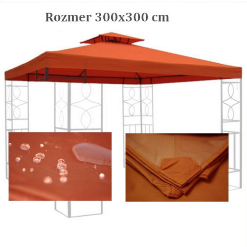 Strešná plachta Laura 3x3 m - terakota