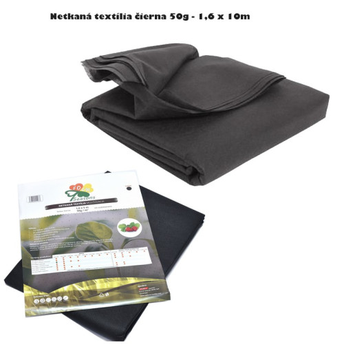 #8498 Netkaná textília čierna 50g - 1,6 x 10m