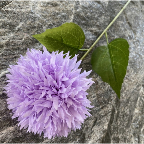 #7728 Stonka kvetu chryzantémy 55 cm, kvet 10 cm – svetlý