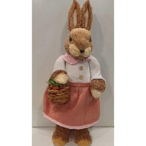 #8577 zajačica ružova s košíkom