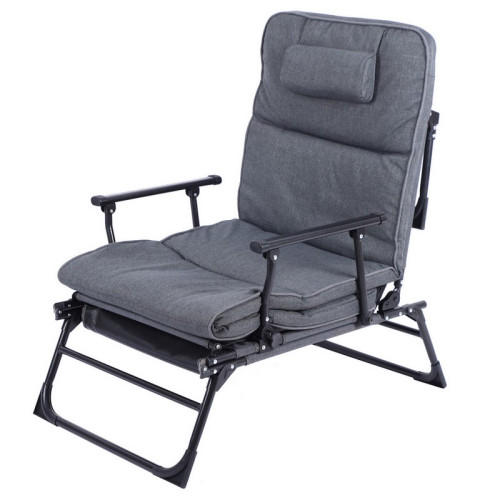 #8240 Relaxačné kreslo- ležadlo 2v1 - sivé