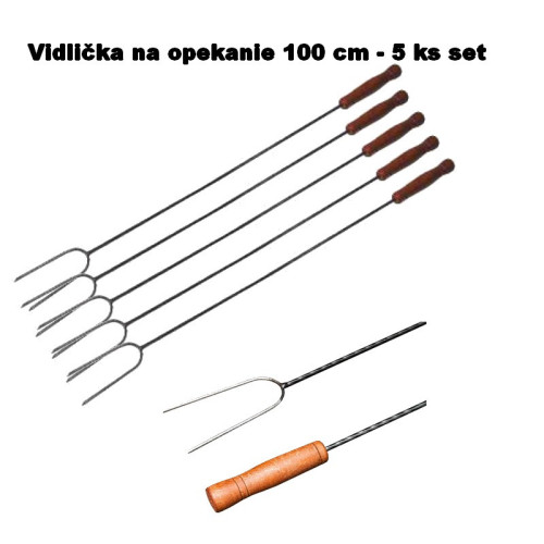 Vidlička na opekanie 100 cm - 5 ks set