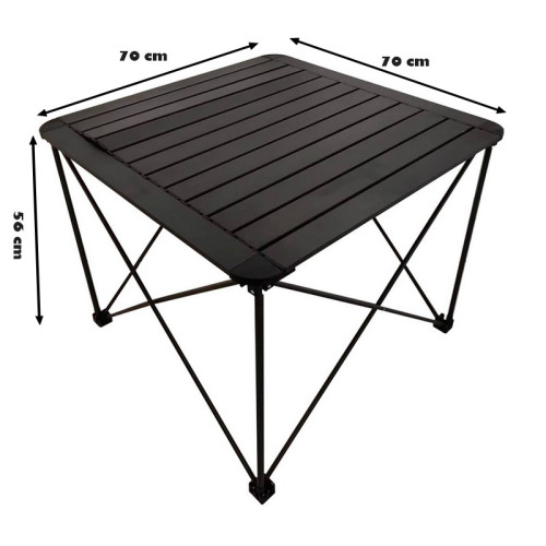 #9050 Skladací kempingový stôl 70x70x56 cm 1