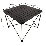 #9050 Skladací kempingový stôl 70x70x56 cm 1
