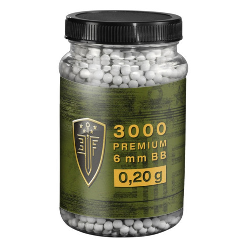 #8960 Guličky BB 6mm 0,20g 3000 ks biele Elite Force