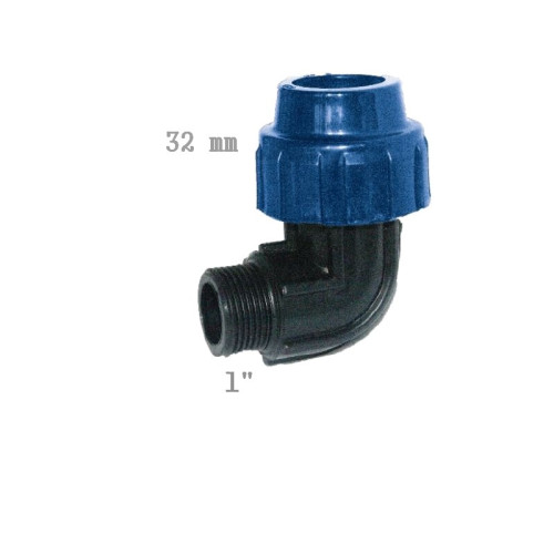 #9034 Koleno 90° vonkajší závit 32 x 1