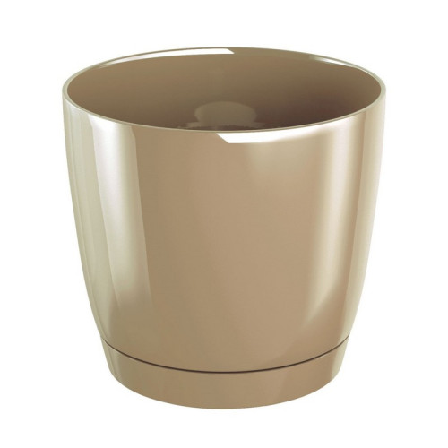 #8903 Kvetináč COUBI ROUND P s miskou káva s mliekom