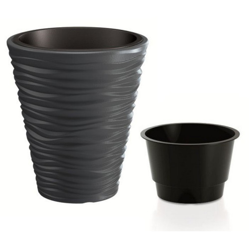 #9051 kvetináč sand šedý