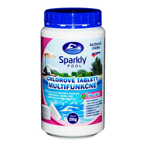 #9138 Chlórové tablety do bazéna 6v1 multifunkčné 200g 1 kg