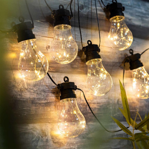 #9197 LED solárná reťaz -  žiarovky 8 ks