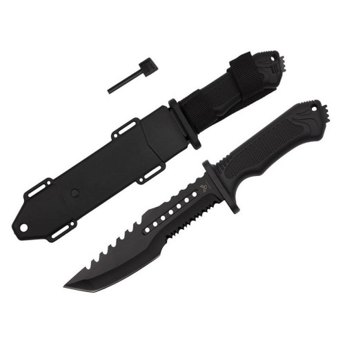 #9220 Vojenský taktický nôž 31cm + kresadlo