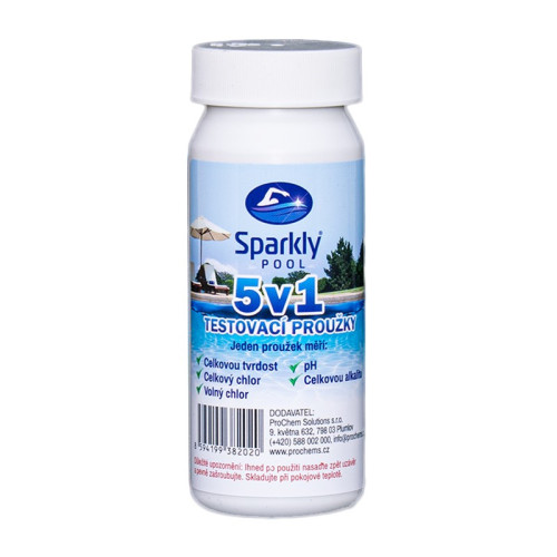 #9289 Testovacie prúžky bazénovej vody 5v1