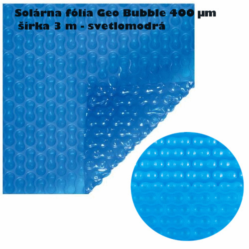 #9352 Solárna fólia Geo Bubble 400 µm šírka 3 m , svetlomodrá