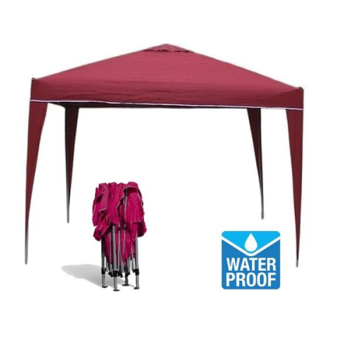 Altán nožnicový PU - 3x3m bordový