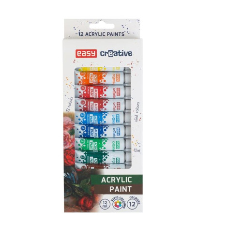 #9486 Akrylové FARBY 12 ml set 12 farieb