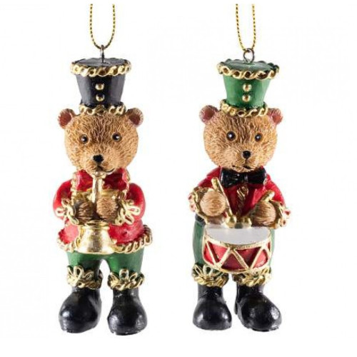 #9588 Vianočná dekorácia medveďa vintage