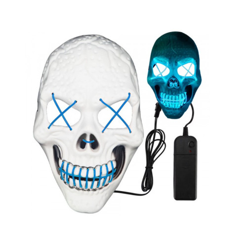 #9654 Halloveen maska Leb ka LED