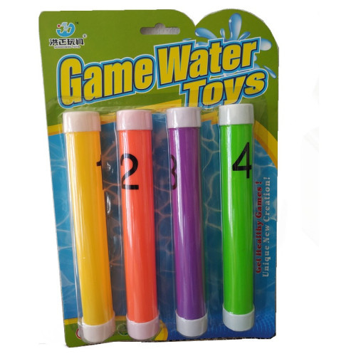 Plastové tyčinky na potápanie 4 ks - color