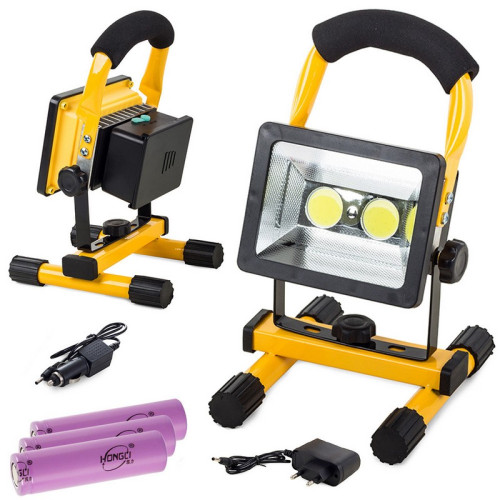 #9673 Halogénová lampa prenosná 2 x LED COB 30W batéria