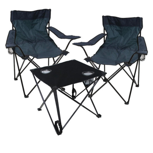 Stolička ANGLER modrá  set 2 ks + stôl skladací