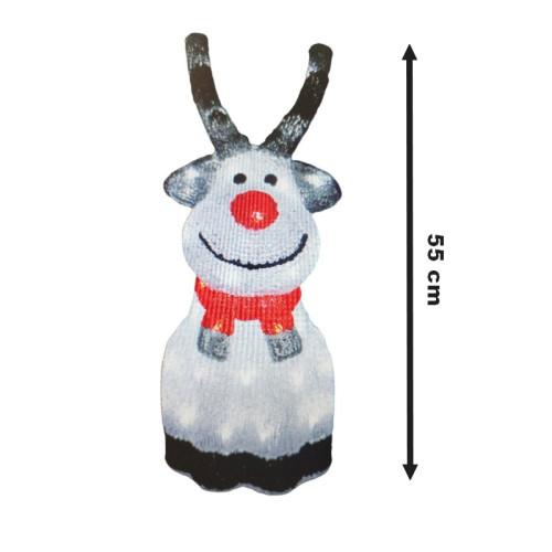 #9749 LED dekorácia SOBÍK - akryl 55 x 24cm 1