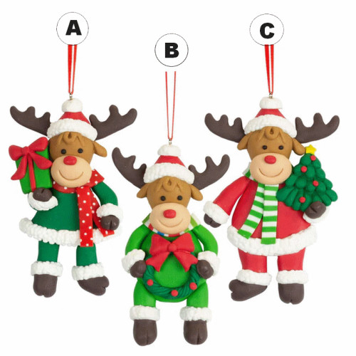 #9755 Vianočná dekorácia Sobík 11 cm - 49804