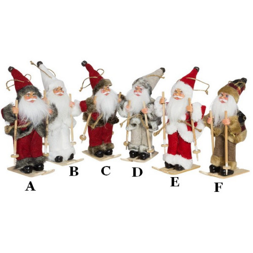 #2315 Mikuláš na lyžiach 18 cm