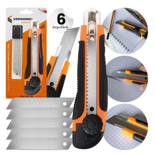 #10007 Nôž s 18 mm lámacou čepeľou + vložky