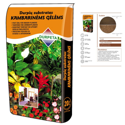 #10227 Substrát izbový 20l DURPETA