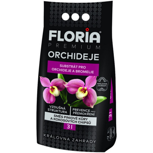 #10229 Substrát orchidea 3l FLORIA PREMIUM