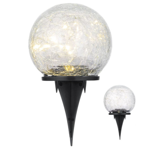 #10369 Lampa Garden Crackles, solárne, LED, 10x19 cm