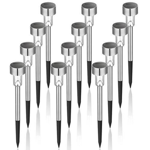 #10370 Lampa Adria, solárna, 1xLED, nerez, 4,7x30,5 cm,