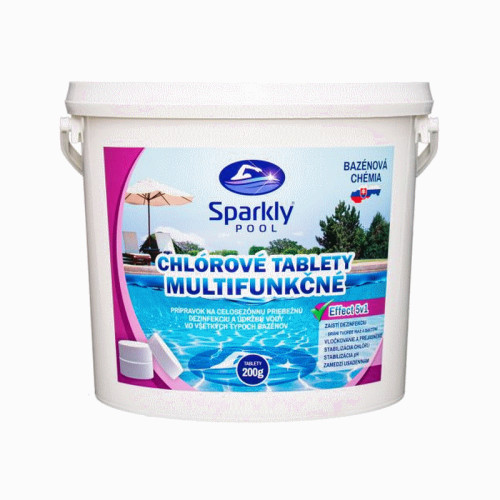#10396 Chlórové tablety do bazéna 5v1 multifunkčné 200 g 5 kg