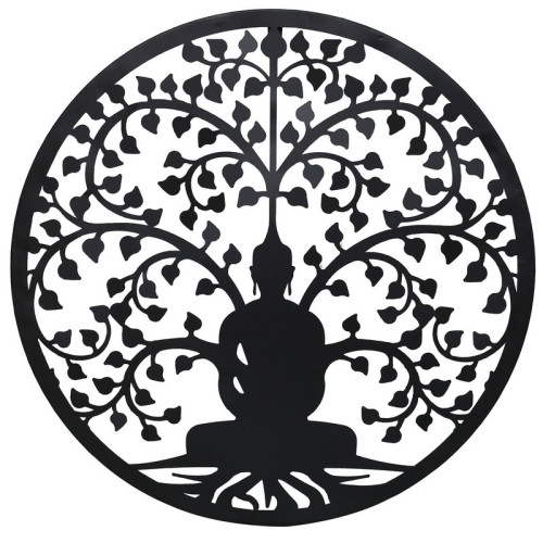 #10536 Železná dekorácia na stenu BUDHA60 cm